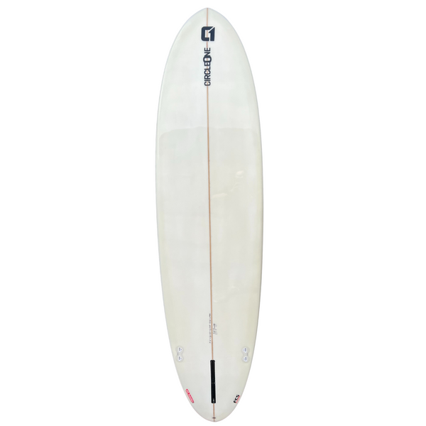 7ft 6 Southern Swells Round Tail Clear Epoxy Finish (FINS Included)