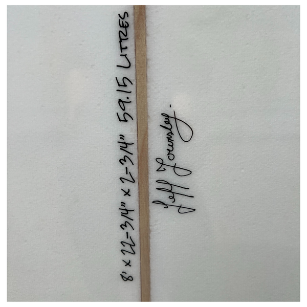 8ft Southern Swells Round Tail Clear Epoxy Finish (FINS Included)