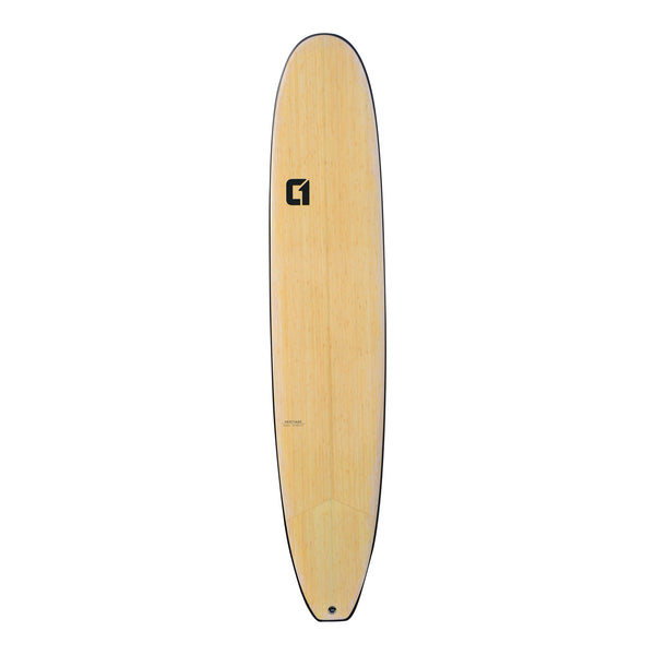 Planche de surf longboard en bambou Noserider de 9 pieds 6 pouces