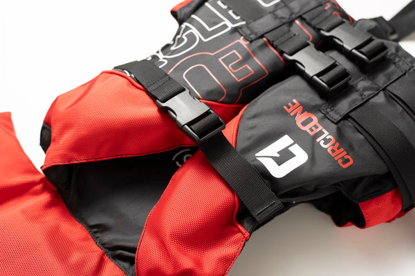 Gilet de sauvetage pour enfant 40N, 3 sangles et collier (taille unique)