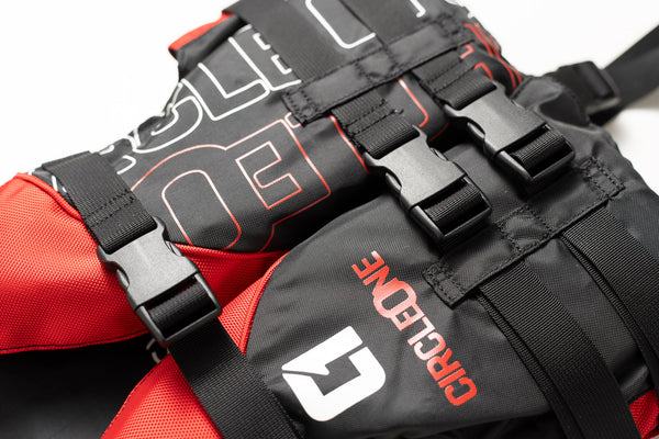 Gilet de sauvetage pour enfant 40N, 3 sangles et collier (taille unique)