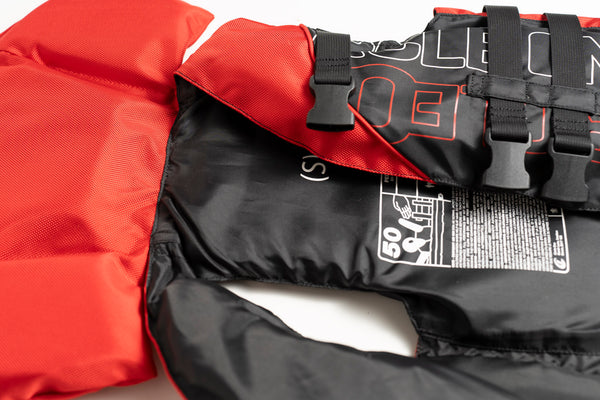 Gilet de sauvetage pour enfant 40N, 3 sangles et collier (taille unique)