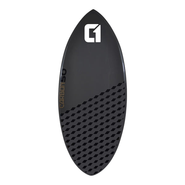 Skimboard aus Carbonfaser-Epoxidharz, 50-56 Zoll, Kobaltgrau