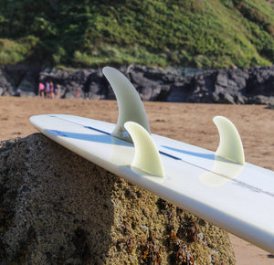 9ft Southern Swells Longboard Round Tail Clear Epoxy Finish (FINS Included)