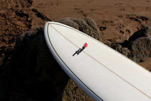 7ft 6 Southern Swells Round Tail Clear Epoxy Finish (FINS Included)