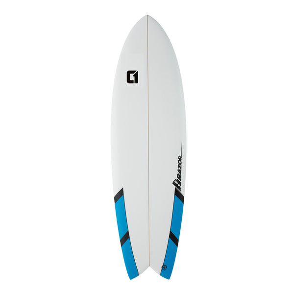 Shortboard Razor Fish Tail de 6 pieds 6 pouces avec finition mate