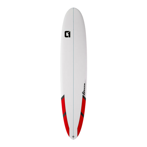 Ensemble de planche de surf longboard Razor Round Tail de 9 pieds - Comprend un sac, une laisse, des ailerons et de la cire