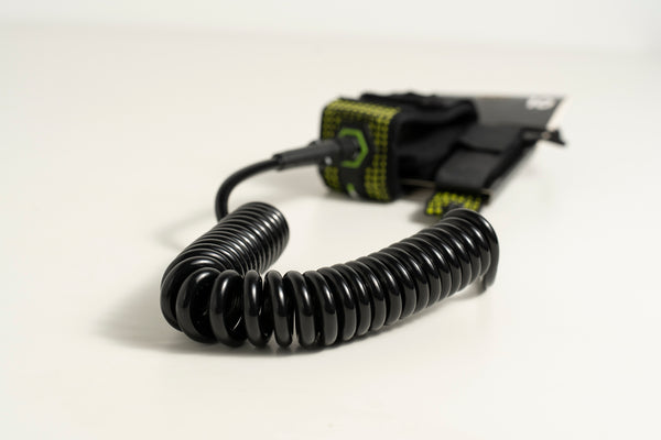 Leash de cheville/genou enroulé pour SUP de 10 pieds