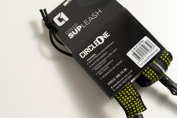 Leash de cheville/genou enroulé pour SUP de 10 pieds