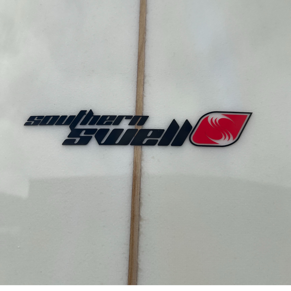 8ft Southern Swells Round Tail Clear Epoxy Finish (FINS Included)