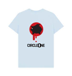 Sky Blue Printed T-shirt Back