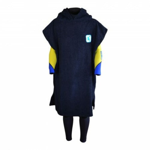 Hooded Towel Changing Robe Poncho Kids - Circle One