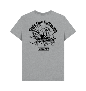 Athletic Grey Printed T-shirt Back