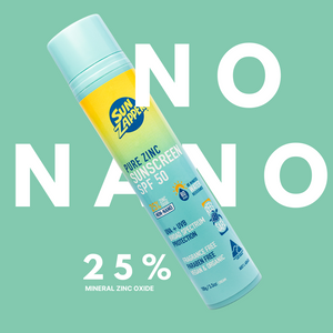Pure Zinc Natural Sun Cream SPF 50 Reef Safe & Non Nano Zinc Oxide Sunscreen