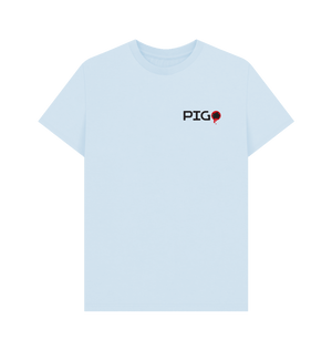 Sky Blue Printed T-shirt Front