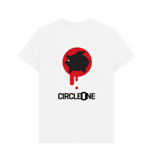 White Printed T-shirt Back