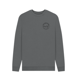 Slate Grey Printed Sweater Front