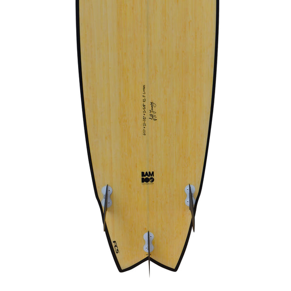 6ft 11 Bamboo Wing Swallow Tail Surfboard