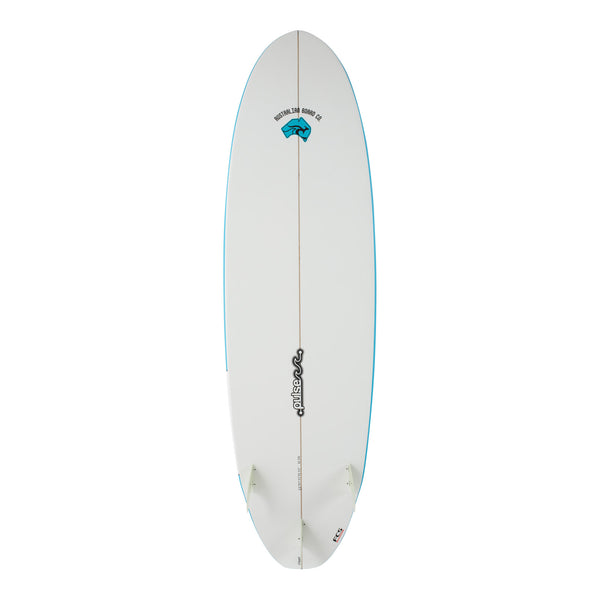 6ft 6 Pulse Square Tail Shortboard Surfboard by Australian Board Co Package - Includes Bag, Fins, Leash, Wax