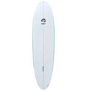 7' 6 Pulse Round Tail Mini Mal Surfboard by Australian Board Co - FCSII Finboxes