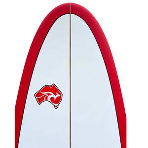 7ft Pulse Mini Mal Surfboard von Australian Board Co Paket - inkl. Tasche, Finnen, Leine, Wachs