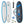 7ft 6 Pulse Round Tail Mini Mal Surfboard by Australian Board Co Package - Includes Bag, Fins, Leash, Wax