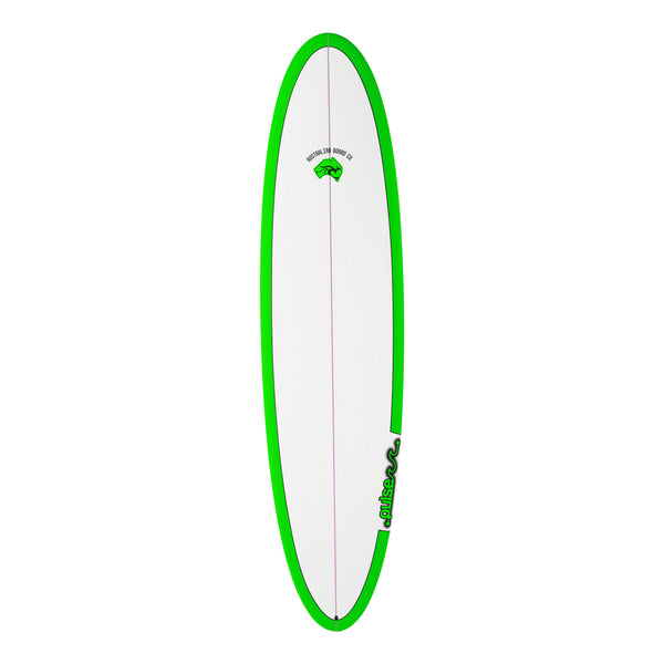 7ft 6 Pulse Round Tail Mini Mal Surfboard by Australian Board Co Package - Includes Bag, Fins, Leash, Wax