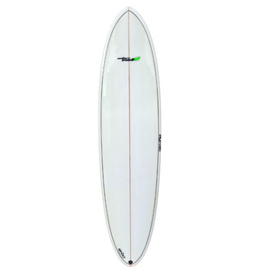 7ft 6 Southern Swells Round Tail Clear Epoxy Finish (FINS Included)