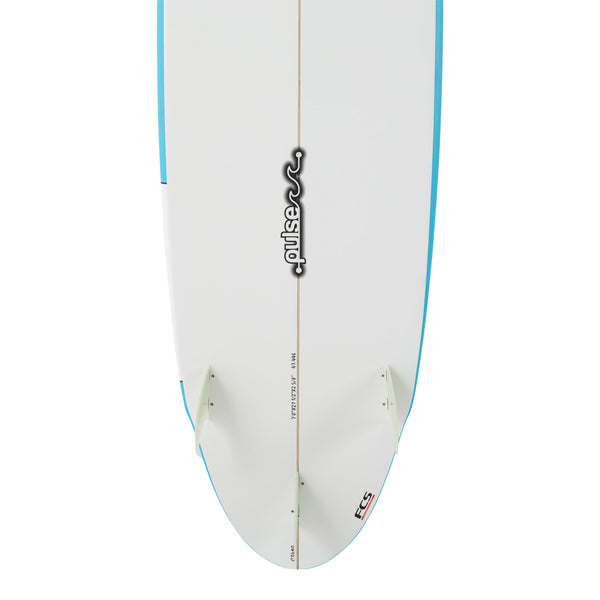 7ft Pulse Mini Mal Surfboard von Australian Board Co Paket - inkl. Tasche, Finnen, Leine, Wachs