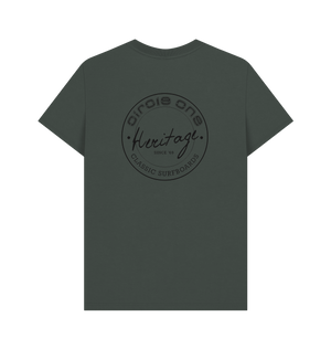 Dark Grey Printed T-shirt Back