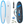 8' Pulse Squash Tail Mini Mal Surfboard by Australian Board Co Package - Includes Bag, Fins, Leash, Wax