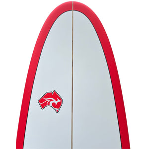 8' Pulse Squash Tail Mini Mal Surfboard by Australian Board Co Package - Includes Bag, Fins, Leash, Wax