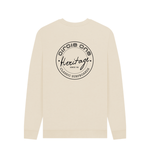 Oat Printed Sweater Back