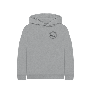 Athletic Grey Printed Kids Hoodie Front