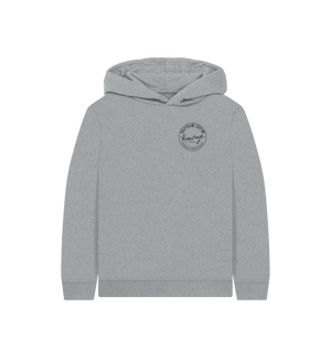 Athletic Grey Printed Kids Hoodie Front