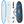 Planche de surf longboard Pulse Round Tail de 9 pieds par Australian Board Co. Paquet - Comprend un sac, une laisse, des ailerons et de la cire 