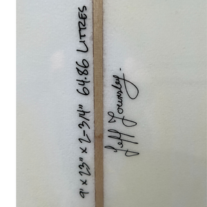 9ft Southern Swells Longboard Round Tail Clear Epoxy Finish (FINS Included)