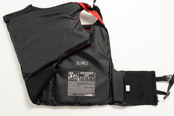 50N Adult Adjustable Buoyancy Aid PFD with Side Zip