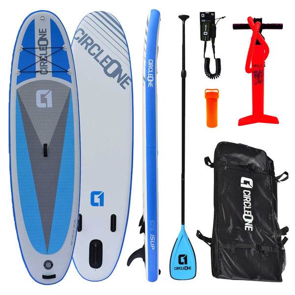 10ft 6 Double Layer Inflatable Paddle Board SUP Package - Circle One