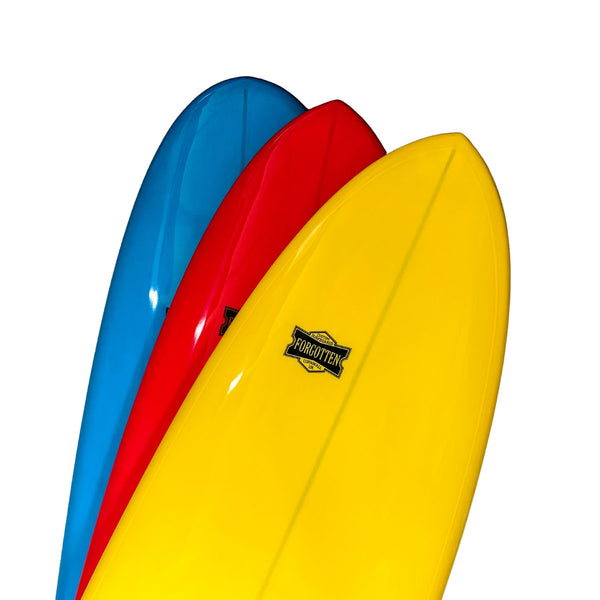 7ft 6 Forgotten Retro Mini Mal Surfboard in Gloss Tint