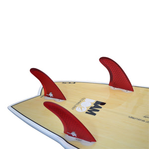 Surfboard Finnen Thruster Set (3 Finnen) Honeycomb - FCS l &amp; FCS ll kompatibel M5 spec