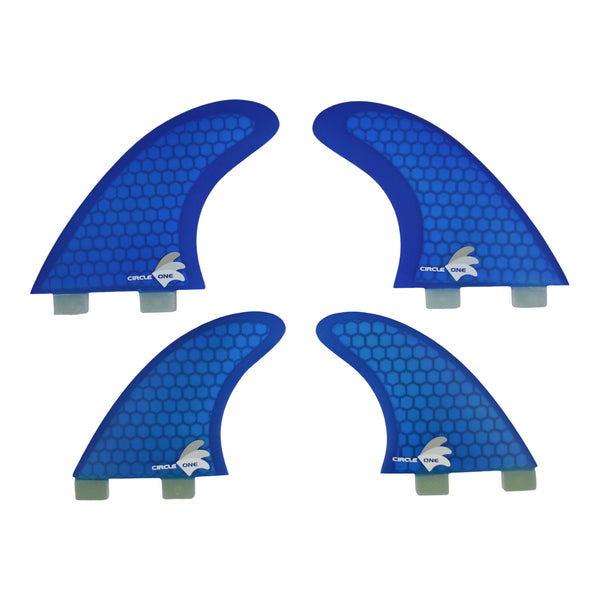 Surfboard Fins Quad Set Honeycomb (4 Fin FCS compatible M5+G-X spec)