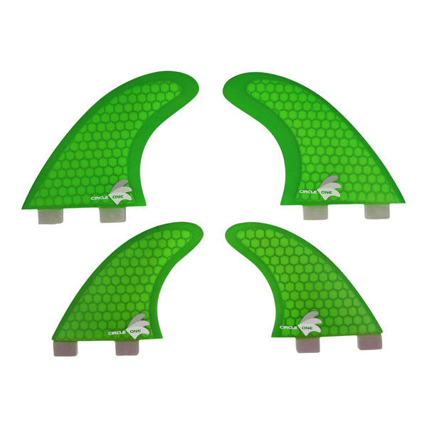 Surfboard Fins Quad Set Honeycomb (4 Fin FCS compatible M5+G-X spec)