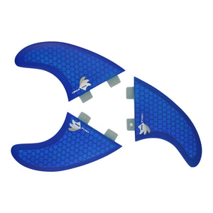 Surfboard Finnen Thruster Set (3 Finnen) Honeycomb - FCS l &amp; FCS ll kompatibel M5 spec