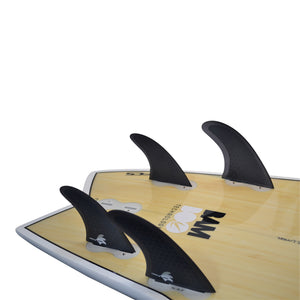 Surfboard-Flossen Quad Set Honeycomb (4 Finnen FCS kompatibel M5+GX Spezifikation)