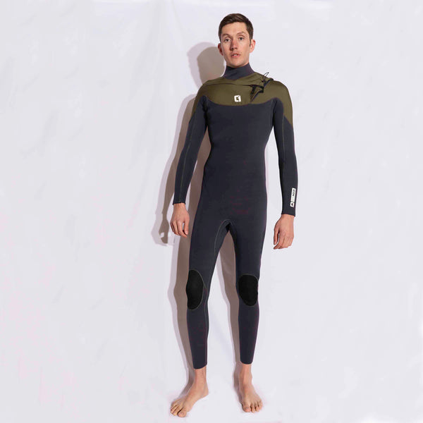 Mens 3/2mm Summer Wetsuit ICON GBS Chest Zip