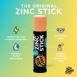 Light Skin Tone Original Zinc Stick Sunblock SPF 50+