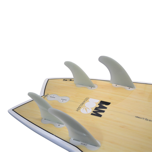 Surfboard Fins Quad Set (4 Fin FCS compatible M5+G-X spec)