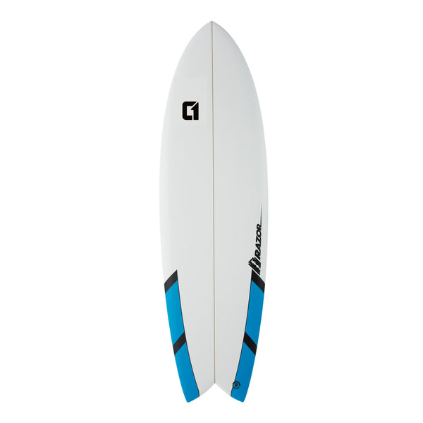 6ft 6 Razor Fish Tail Shortboard in Matt Finish