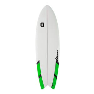 6ft 6 Razor Fish Tail Shortboard in mattem Finish
